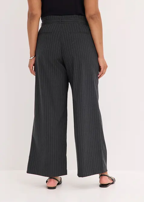 Pantaloni larghi con pinces, bonprix