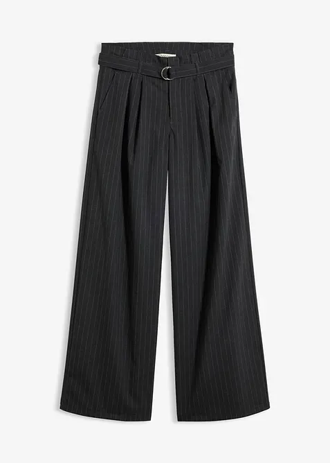 Pantaloni larghi con pinces, bonprix