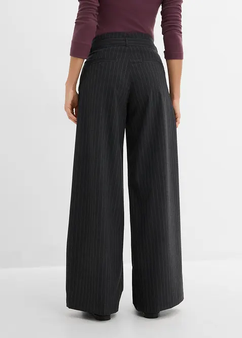 Pantaloni larghi con pinces, bonprix