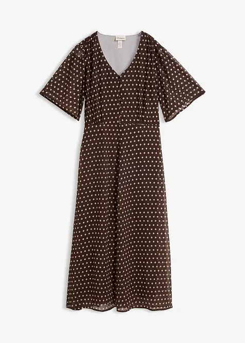 Abito midi in satin fluido, bonprix