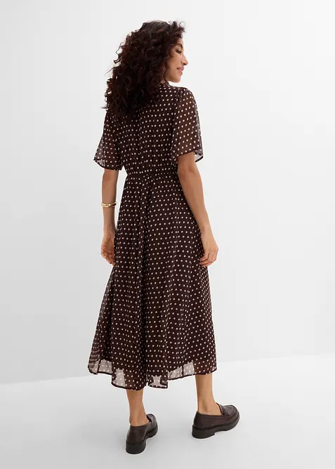 Abito midi in satin fluido, bonprix