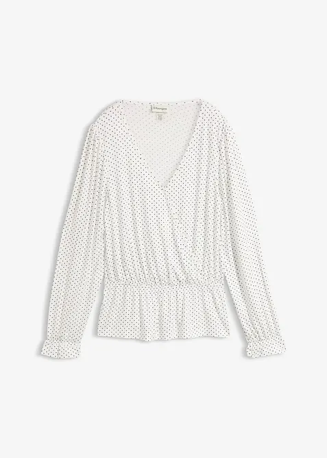 Maglia a maniche lunghe in viscosa morbida, bonprix