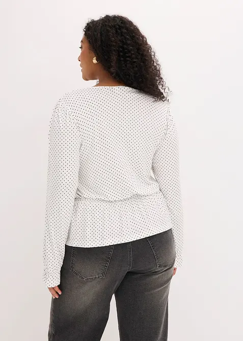 Maglia a maniche lunghe in viscosa morbida, bonprix