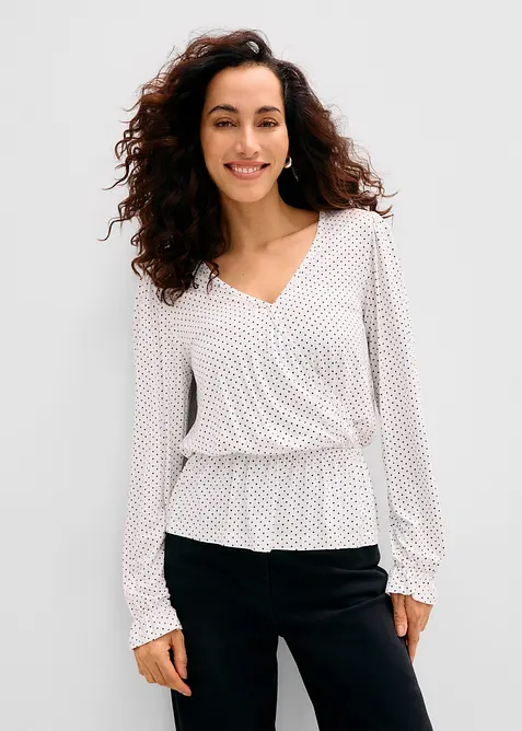 Maglia a maniche lunghe in viscosa morbida, bonprix