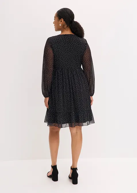 Abito in jersey con  fine mesh, bonprix
