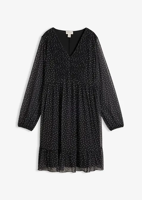 Abito in jersey con  fine mesh, bonprix