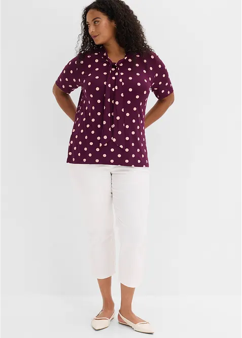 Maglia con fiocco al collo, bonprix