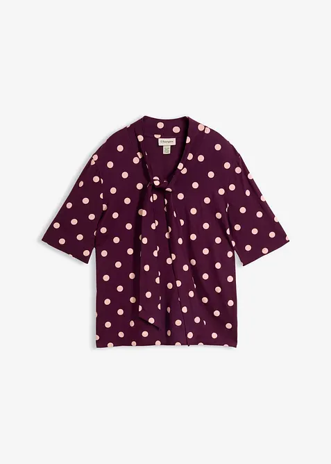 Maglia con fiocco al collo, bonprix