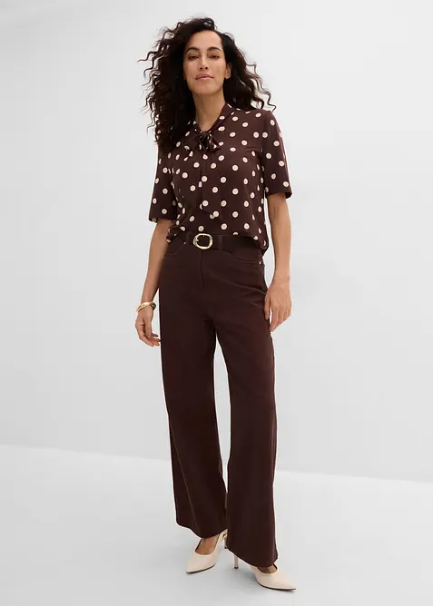 Maglia con fiocco al collo, bonprix