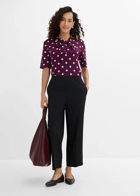 Maglia con fiocco al collo, bonprix