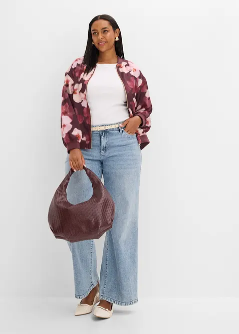 Bomber in satin fluido, bonprix
