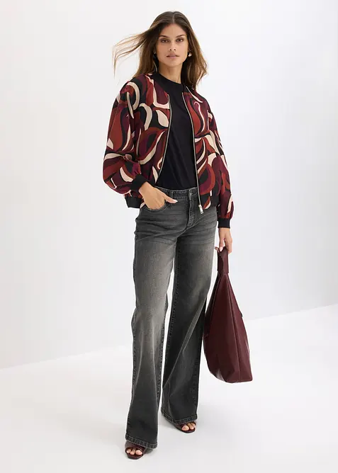 Bomber in satin fluido, bonprix