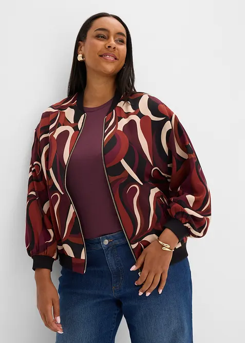 Bomber in satin fluido, bonprix