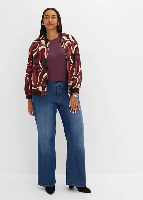 Bomber in satin fluido, bonprix