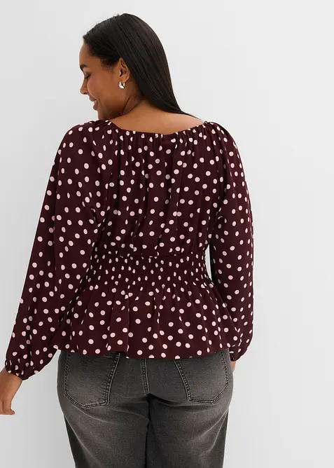 Blusa in satin fluido, bonprix