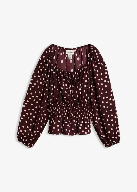 Blusa in satin fluido, bonprix