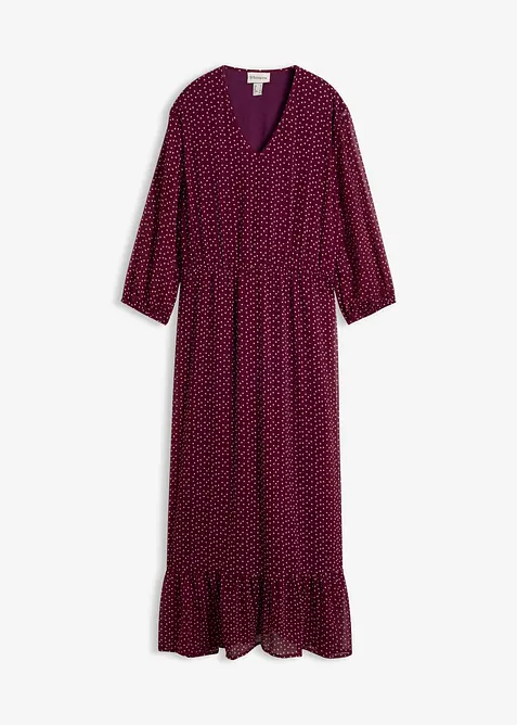 Abito lungo in chiffon, bonprix