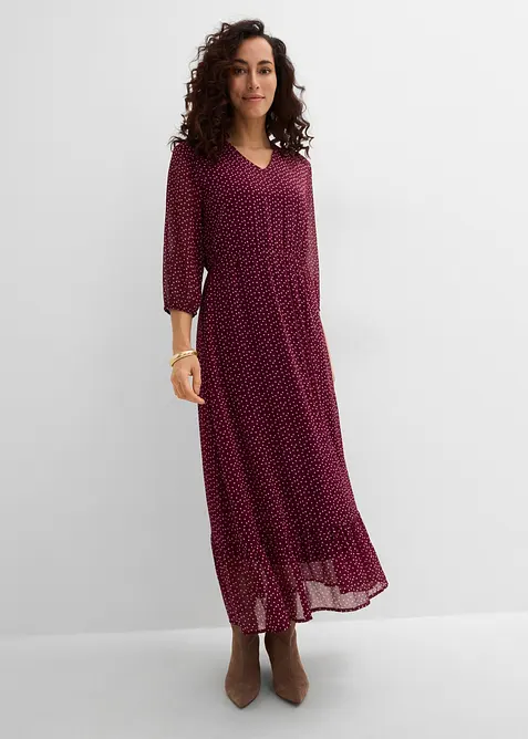 Abito lungo in chiffon, bonprix