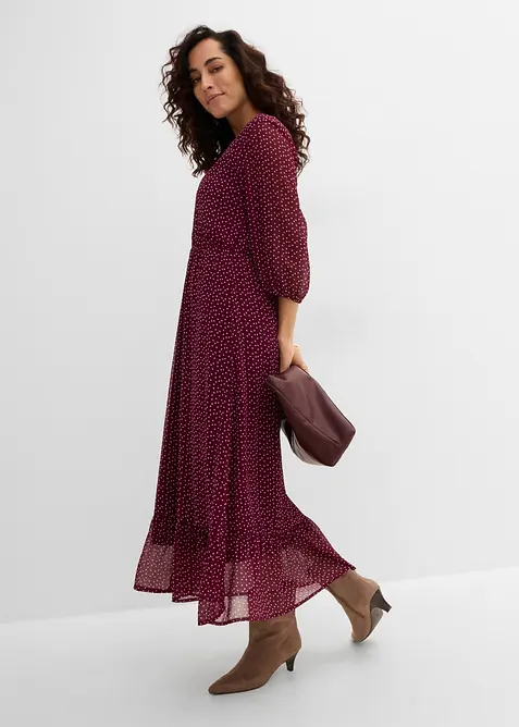 Abito lungo in chiffon, bonprix