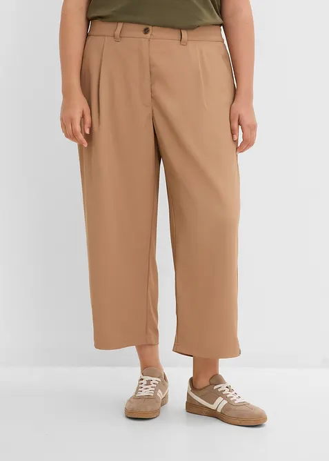 Pantaloni barrel in misto cotone ed elastan, bonprix