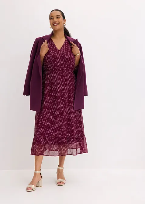 Abito lungo in chiffon, bonprix