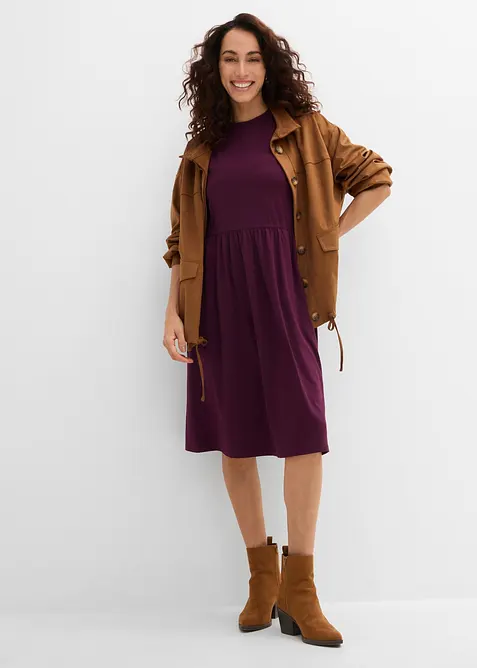 Abito in maglina di misto cotone ed elastan, bonprix