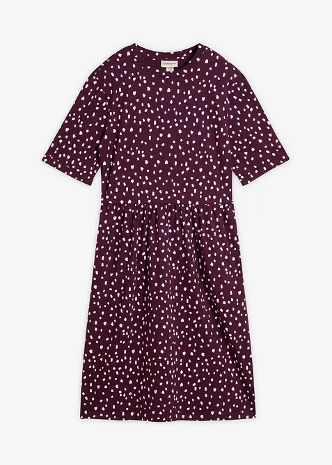 Abito in maglina di misto cotone ed elastan, bonprix