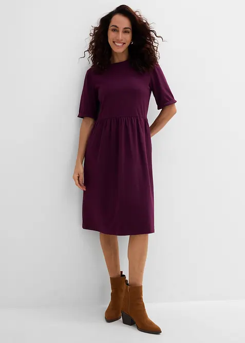 Abito in maglina di misto cotone ed elastan, bonprix