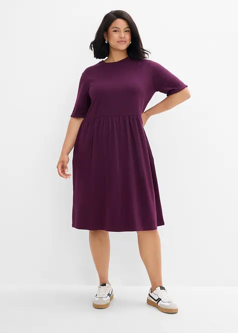 Abito in maglina di misto cotone ed elastan, bonprix