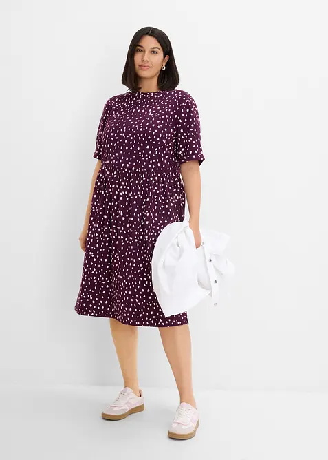 Abito in maglina di misto cotone ed elastan, bonprix