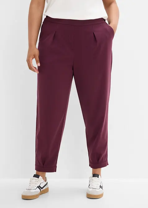 Pantaloni cropped con viscosa, bonprix