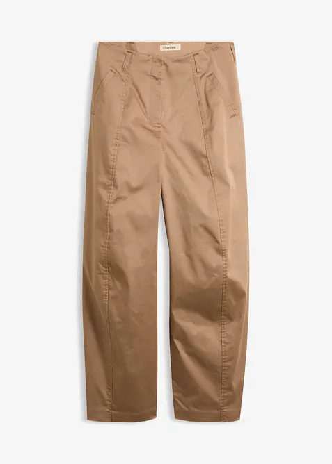 Pantaloni barrel in twill, bonprix