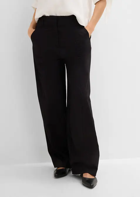 Pantaloni barrel in twill, bonprix
