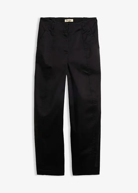 Pantaloni barrel in twill, bonprix