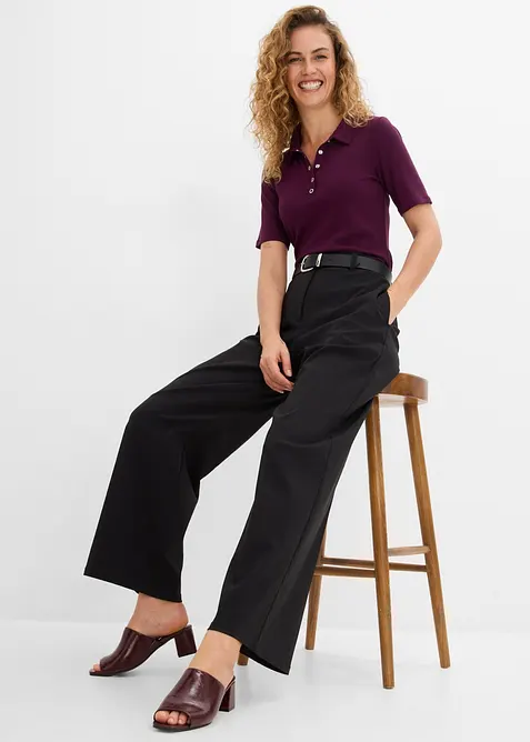 Pantaloni in bengalina elasticizzata, bonprix