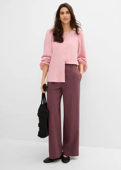 Pantaloni in bengalina elasticizzata, bonprix