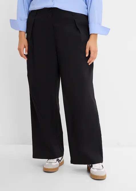 Pantaloni con pinces in bengalina elasticizzata, bonprix