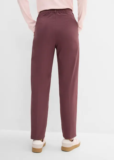 Pantaloni pancia piatta a sigaretta in bengalina elasticizzata, bonprix