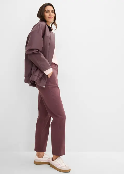 Pantaloni pancia piatta a sigaretta in bengalina elasticizzata, bonprix