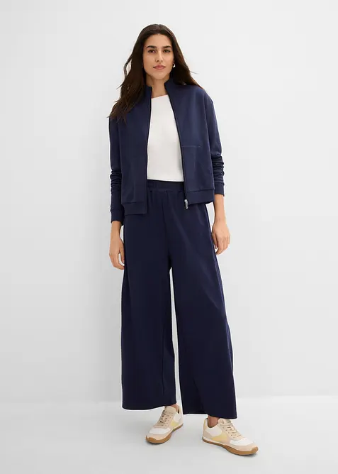 Pantaloni in jersey interlock di cotone., bonprix
