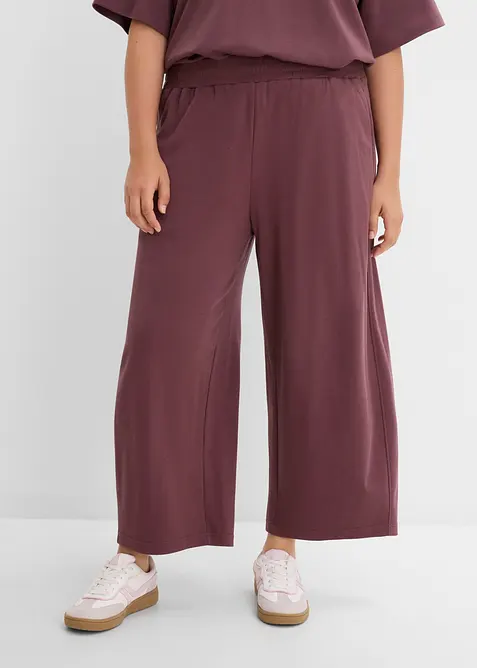 Pantaloni in jersey interlock di cotone., bonprix