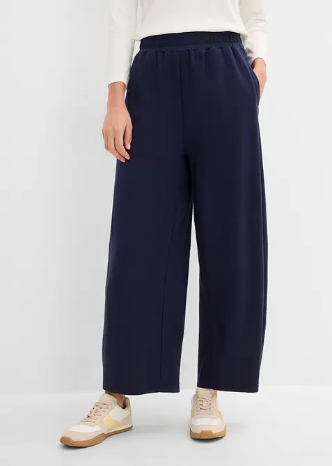 Pantaloni in jersey interlock di cotone., bonprix