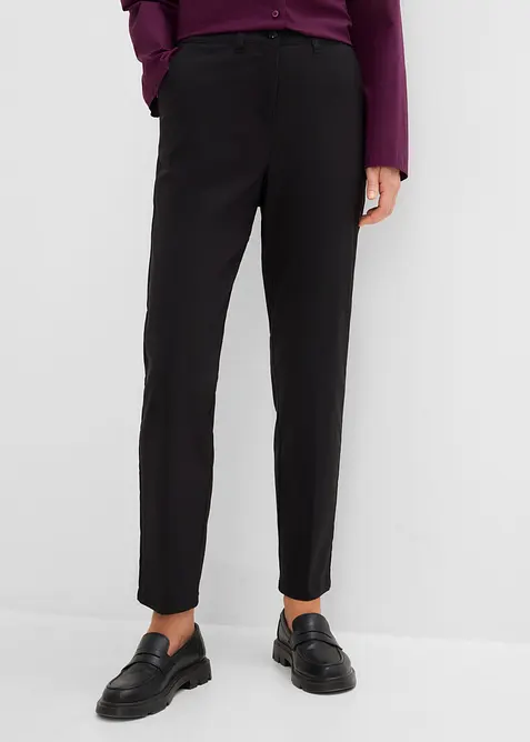 Pantaloni pancia piatta a sigaretta in bengalina elasticizzata, bonprix