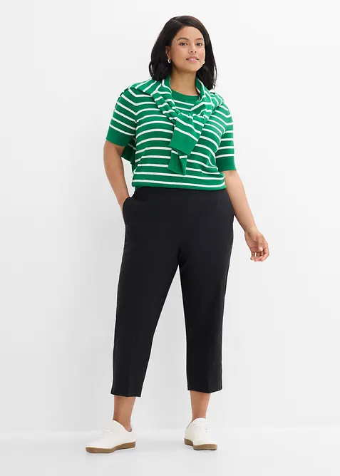 Pantaloni culotte in bengalina elasticizzata, bonprix
