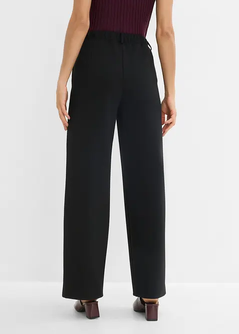 Pantaloni in punto di Roma con pinces, bonprix