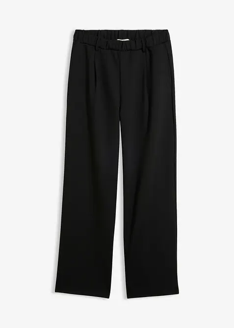 Pantaloni in punto di Roma con pinces, bonprix