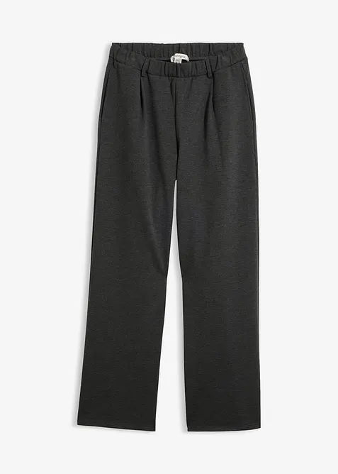 Pantaloni in punto di Roma con pinces, bonprix