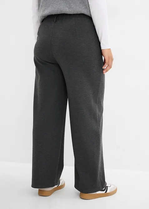 Pantaloni in punto di Roma con pinces, bonprix