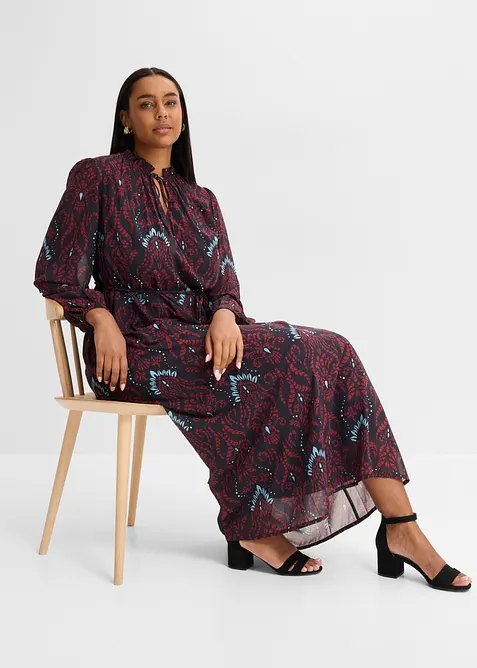 Abito  svasato in chiffon, bonprix