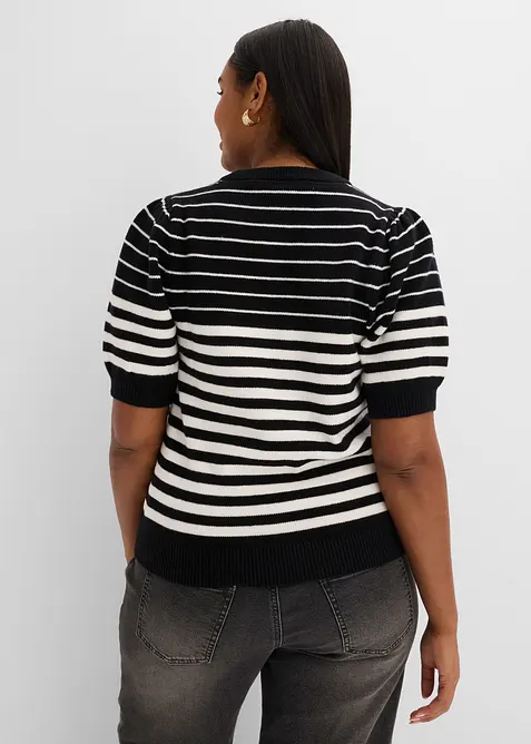 Maglione con mezze maniche a palloncino, bonprix